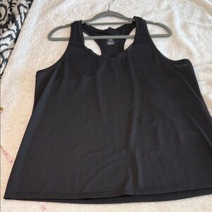 Athletic Works Black Racerback Tank Top